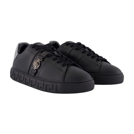 Sneakers - Versace - Leder - Schwarz