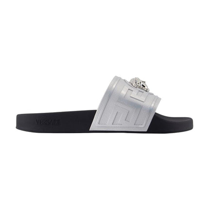 Sandalen - Versace - Kunstleder - Silber