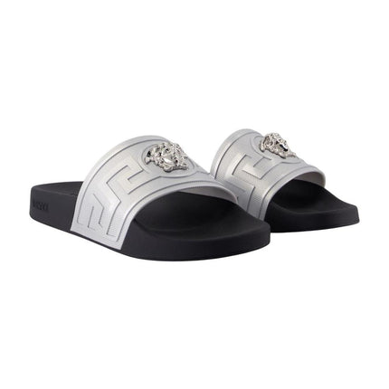 Sandalen - Versace - Kunstleder - Silber
