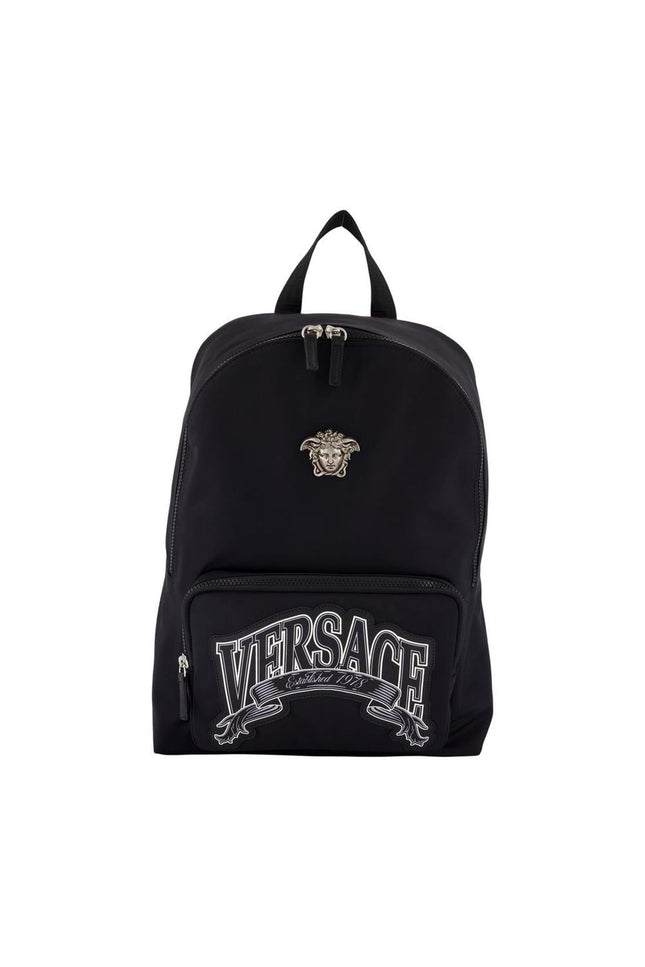 Rucksack - Versace - Nylon - Schwarz