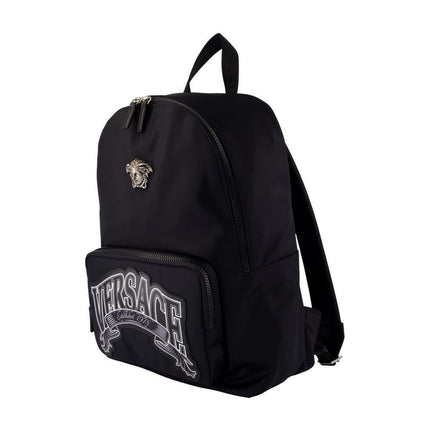 Rucksack - Versace - Nylon - Schwarz