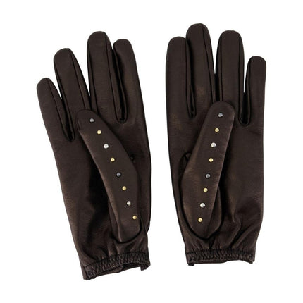 Handschuhe - Versace - Leder - Schwarz