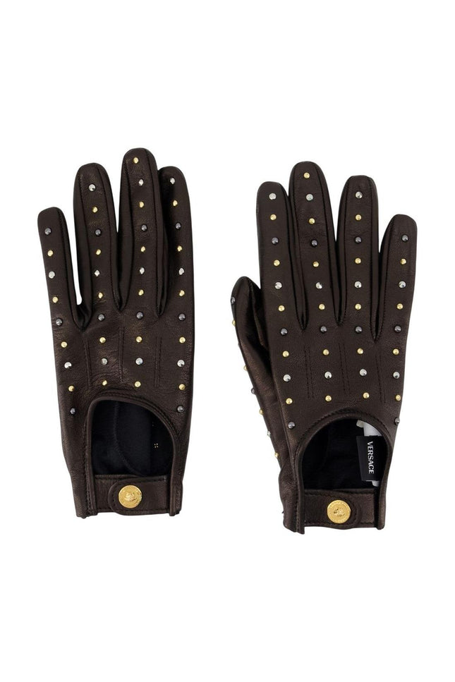 Handschuhe - Versace - Leder - Schwarz