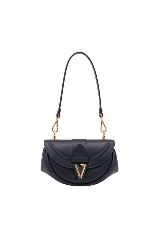 Virtus Small Schultertasche - Versace - Leder - Schwarz