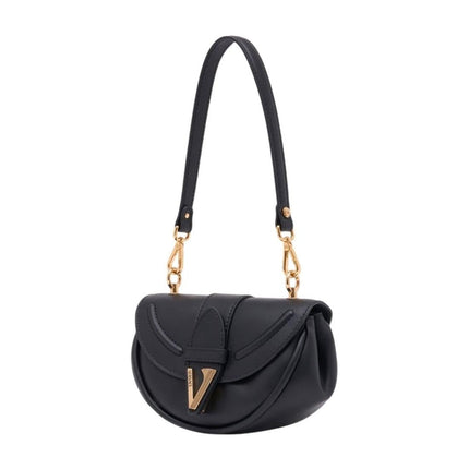 Virtus Small Schultertasche - Versace - Leder - Schwarz