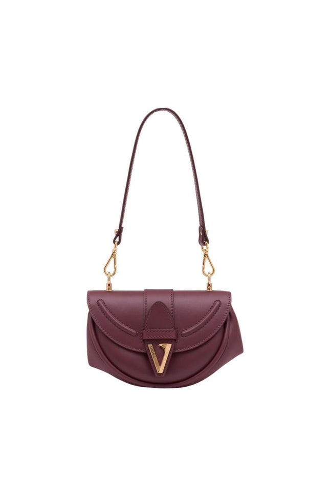 Virtus Small Schultertasche - Versace - Leder - Bordeaux