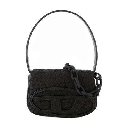 1DR Schultertasche - Diesel - Leder - Schwarz