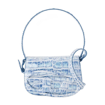 1dr Schultertasche - Diesel - Leder - Blau