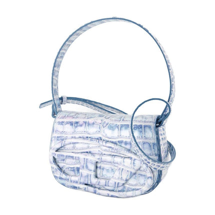 1dr Schultertasche - Diesel - Leder - Blau