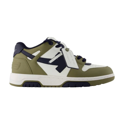 Sneakers Out Of Office - OFF WHITE - Leder - Khaki