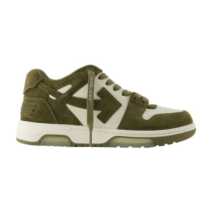 Sneakers Out Of Office - OFF WHITE - Leder - Khaki
