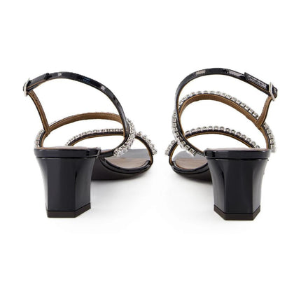 Valentiine Crystal 45 Sandalen - Giuseppe Zanotti - Leder - Schwarz