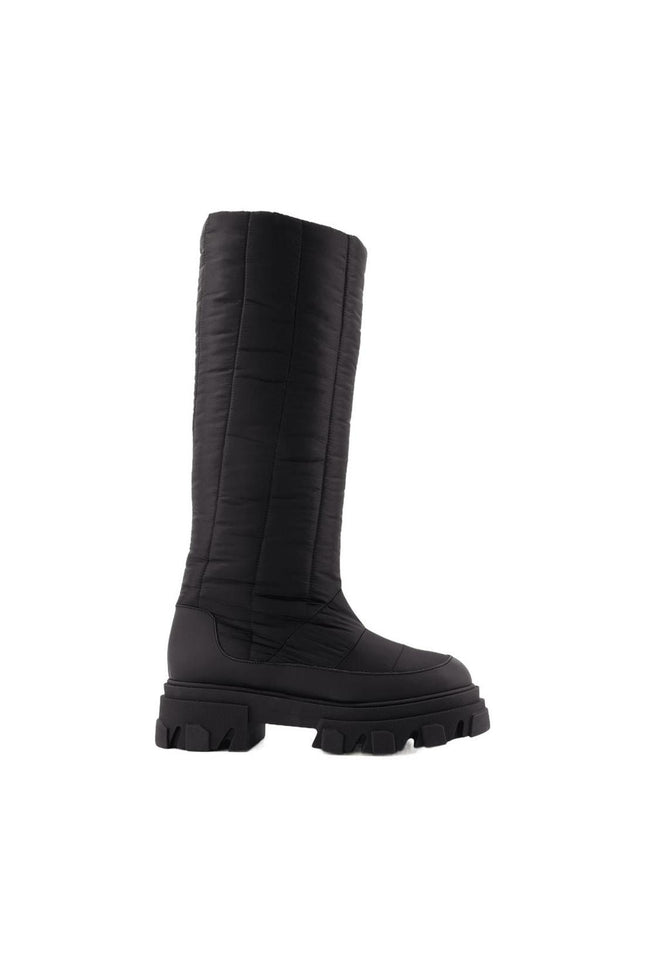 Tall Puffer Stiefeletten aus Poly Schwarz