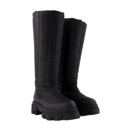 Tall Puffer Stiefeletten aus Poly Schwarz