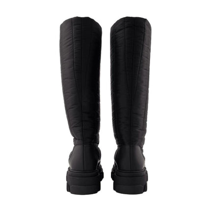 Tall Puffer Stiefeletten aus Poly Schwarz