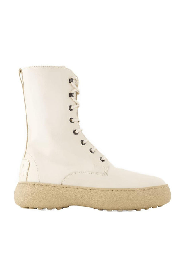 Stiefel Winter Gommini - &lt;#Tod's#&gt; - Leder - Weiß