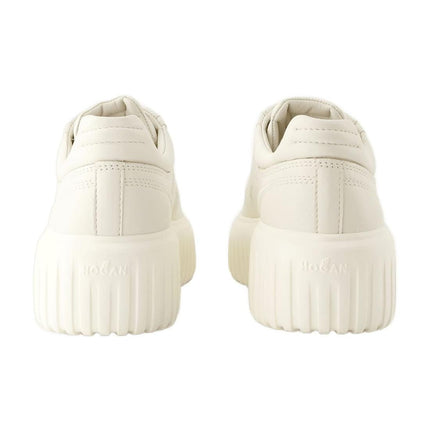 Sneakers H Stripes - Hogan - Leder - Beige