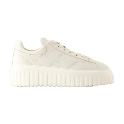 Sneakers H Stripes - Hogan - Leder - Beige