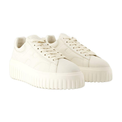 Sneakers H Stripes - Hogan - Leder - Beige