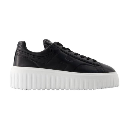 Sneakers H-Stripes Allacciato - Hogan - Leder - Schwarz