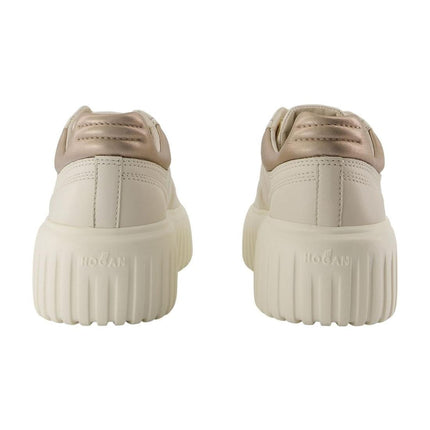 Sneakers H Stripes - Hogan - Leder - Beige