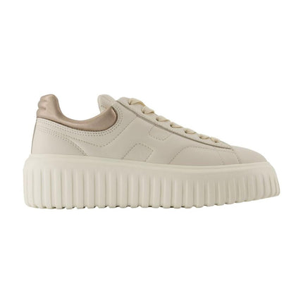 Sneakers H Stripes - Hogan - Leder - Beige