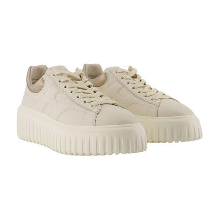 Sneakers H Stripes - Hogan - Leder - Beige