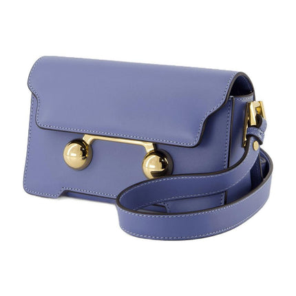 Mini-Schultertasche - Marni - Leder - Blau