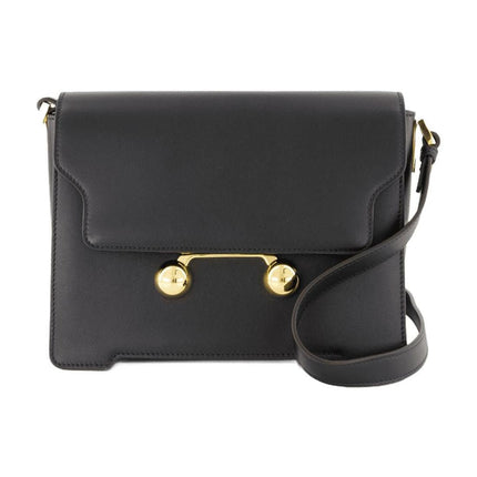 Handtasche Medium - Marni - Leder - Schwarz