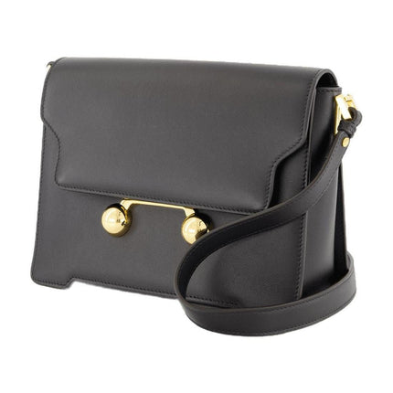 Handtasche Medium - Marni - Leder - Schwarz