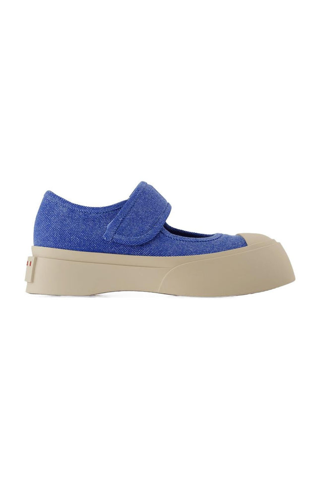 Sneakers Mary Jane - Marni - Baumwolle - Blau