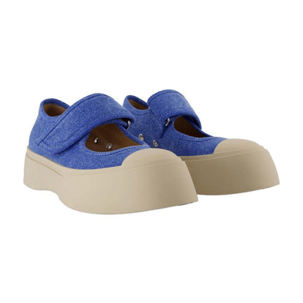 Sneakers Mary Jane - Marni - Baumwolle - Blau