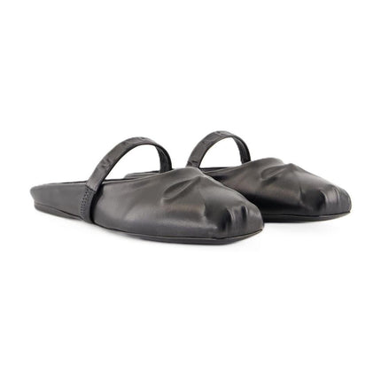 Pantoletten - Marni - Leder - Schwarz