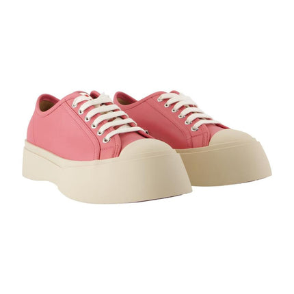 Laced Up Sneakers - Marni - Leder - Pink