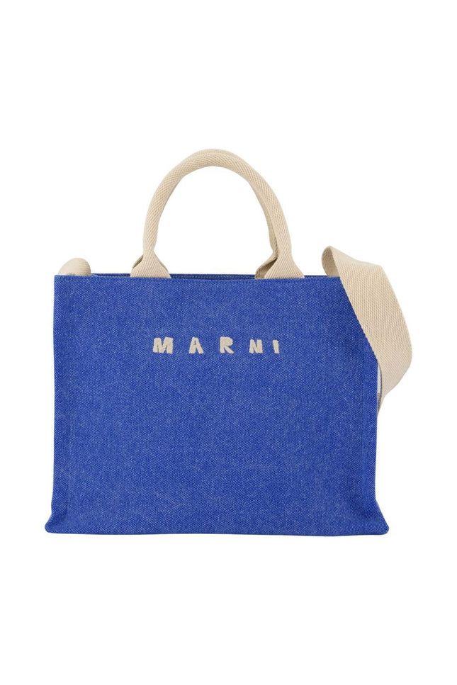 Small Schultertasche - Marni - Baumwolle - Blau