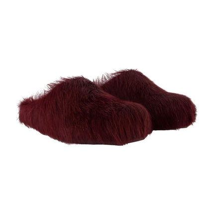 Fussbett Mules - Marni - Leder - Bordeaux