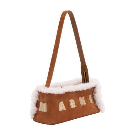 Museo Schultertasche - Marni - Leder - Braun