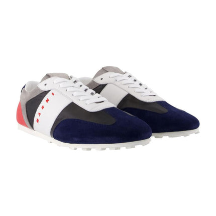 Sneakers - Marni - Leder - Blau