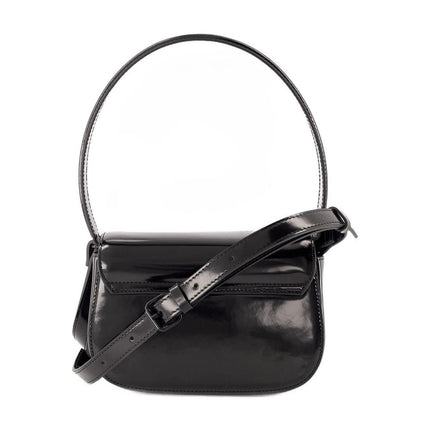 1DR Schultertasche - Diesel - Leder - Schwarz