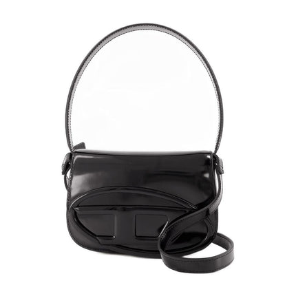 1DR Schultertasche - Diesel - Leder - Schwarz