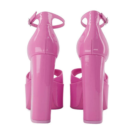 Tatiana Platform Sandals - Paris Texas - Flamingo - Leather