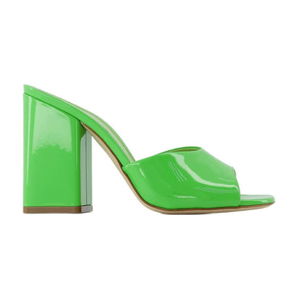 Holly Anja Mules - Paris Texas - Kiwi - Leather