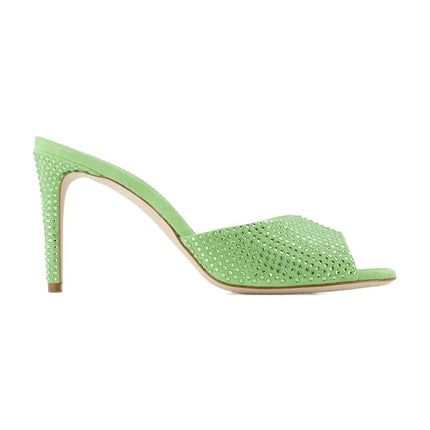 Holly Stiletto 85 Mules - Paris Texas - Peridot