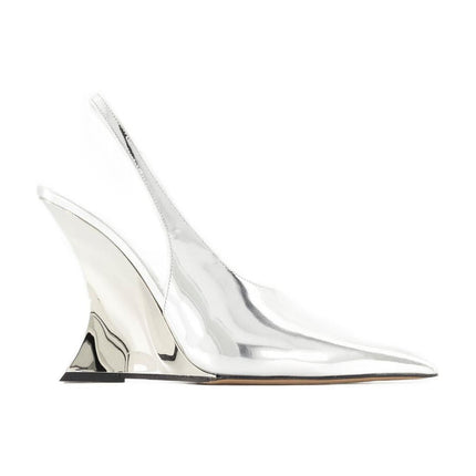 Nina Slingback Pumps - Paris Texas - Leder - Silber