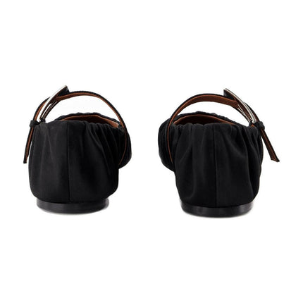 Sveva Plissee Ballerinas - Paris Texas - Seide - Schwarz