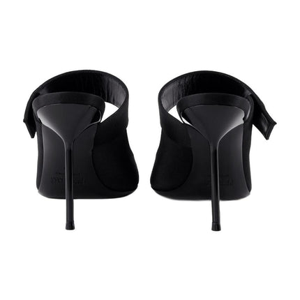 Pumps Lidia Couture Sabot 90 - Paris Texas - Seide - Schwarz