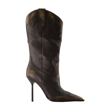 Stiefel Lidia Western Embroidered 105 - Paris Texas - Leder - Braun