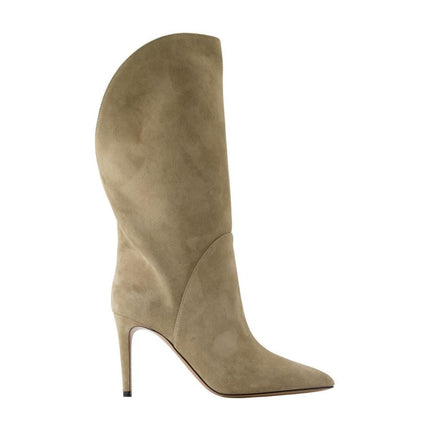Stiefel Gaia Midcalf 85 - Paris Texas - Leder - Beige
