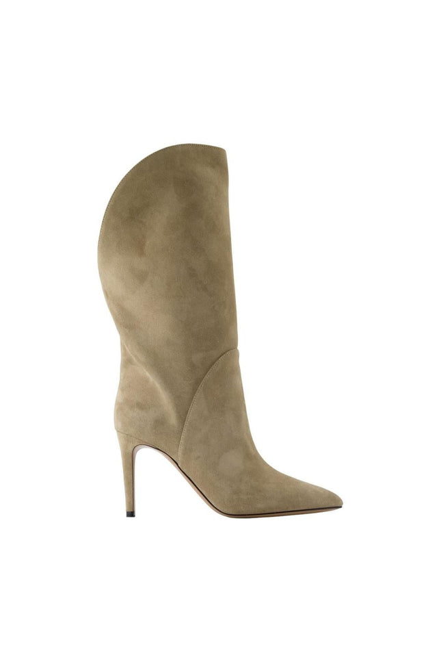 Stiefel Gaia Midcalf 85 - Paris Texas - Leder - Beige