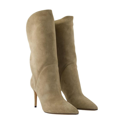 Stiefel Gaia Midcalf 85 - Paris Texas - Leder - Beige